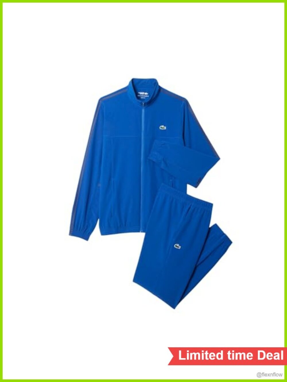 Men's Tennis Tracksuit Recycled Polyester Moisture-Wicking